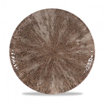 Stone Zircon Brown Evolve Coupe Plate 10.25" Box 12