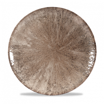 Stone Zircon Brown Evolve Coupe Plate 11.25" Box 12