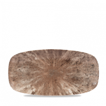 Stone Zircon Brown  Chefs Oblong Plate 11 3/4X6" Box 12