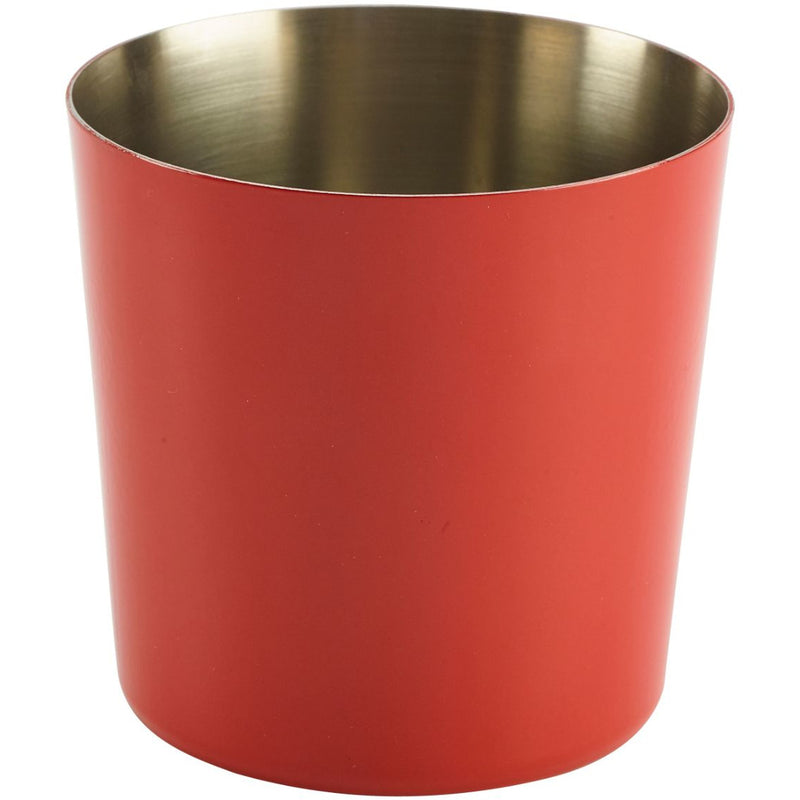 Red Stainless Steel Serving Cup 8.5 x 8.5cm