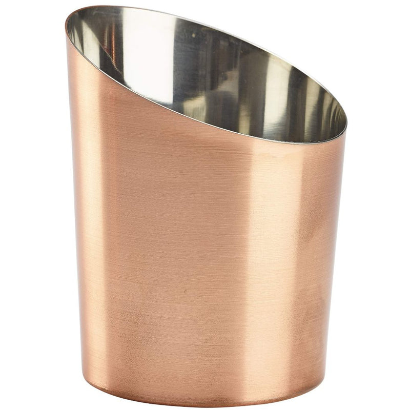 Copper Plated Angled Cone 9.5 x 11.6cm (Dia x H)
