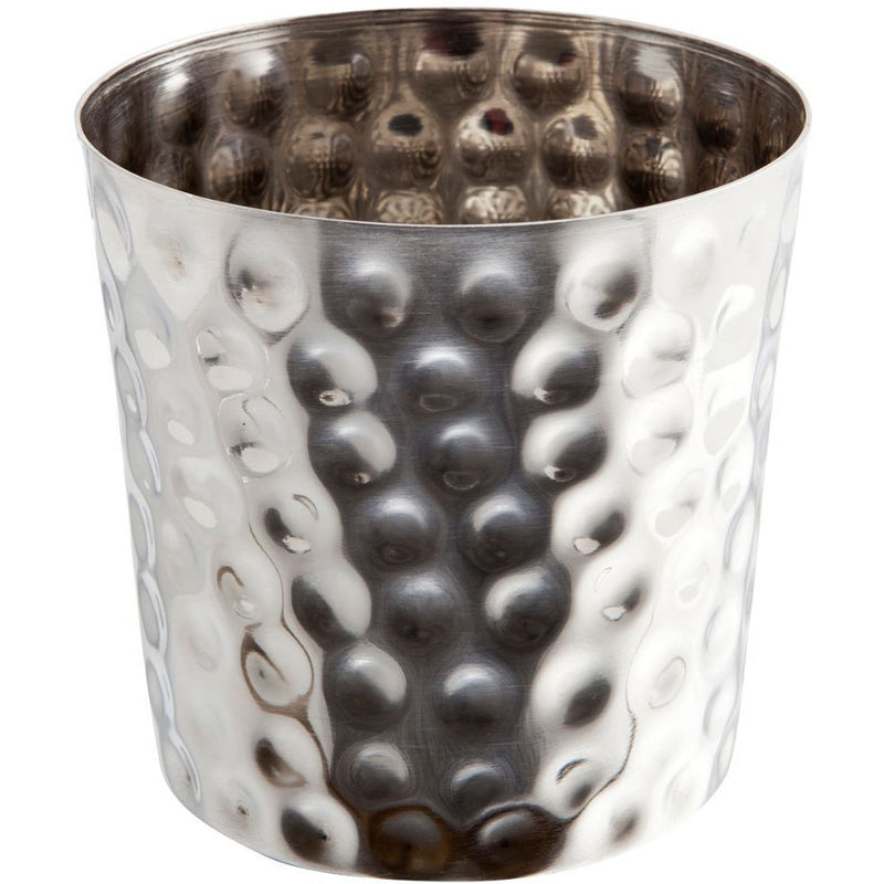 Hammered Stainless Steel Serving Cup 8.5 x 8.5cm