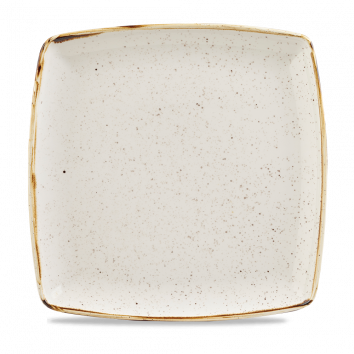 Stonecast Barley White  Deep Square Plate 10.25" Box 6