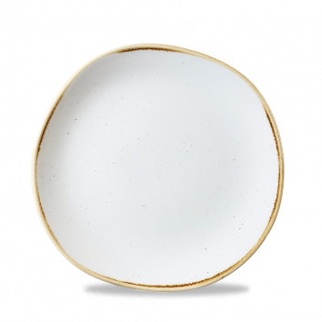 Stonecast Barley White Round Trace Plate 8 1/4" Box 12