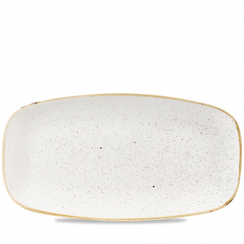 Stonecast Barley White  Chefs Oblong Plate 13 7/8X7 3/8" Box 6