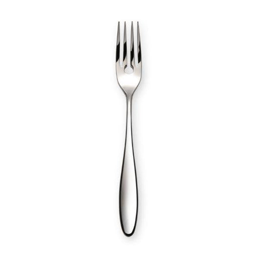 The Elia Serene Fish Fork is forged in heavy gauge 18/10 stainless steel with a generously curved handle that fits neatly in the palm.