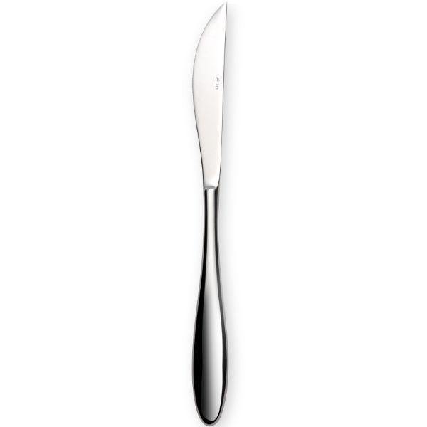 The Elia Serene Steak Knife is forged in heavy gauge 18/10 stainless steel with a generously curved handle that fits neatly in the palm.