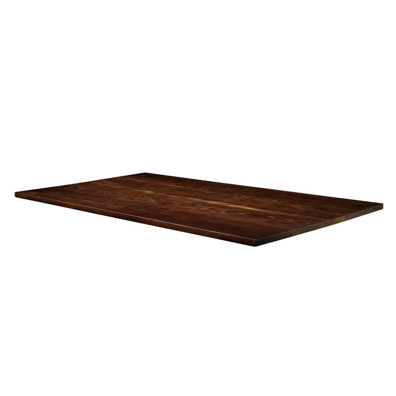25mm solid ash finished in dark walnut          Manufactured with premium quality anti-wrap bracings to withstand any demanding contract environment