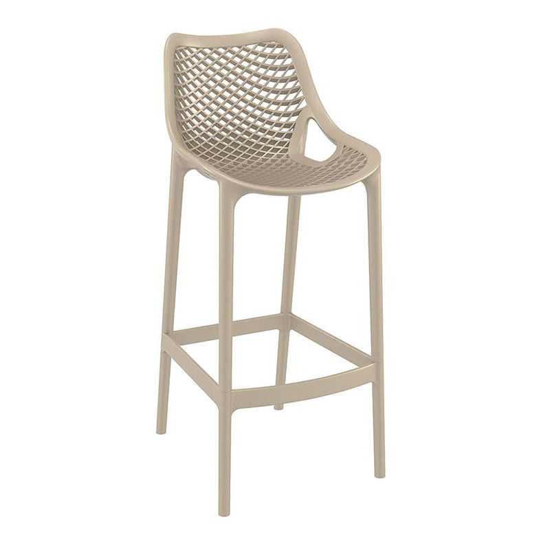 Beautifully designed bar stool
Polypropylene, glass fibre reinforced bar stool. Very comfortable and hard wearing. Ideal for outdoor use may also be used indoors if required