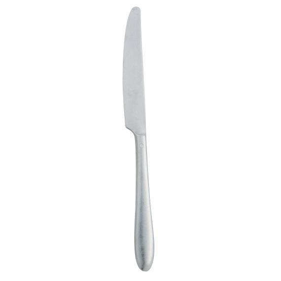 Chef & Sommelier Lazzo Patina 18/10 Distress Polished Table Knife (Solid Handle) (242mm) (91/2") (Pack of 12)