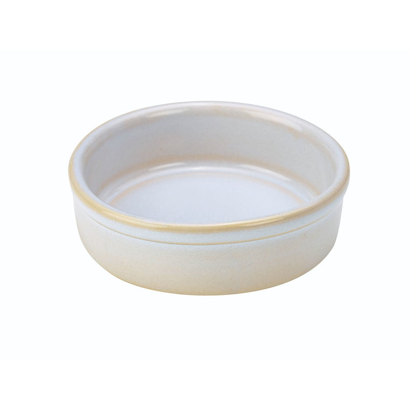 Terra Stoneware Rustic White Tapas Dish 10cm
