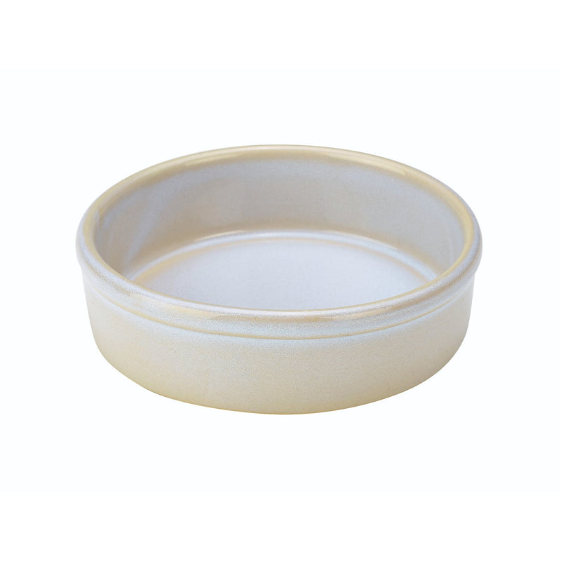 Terra Stoneware Rustic White Tapas Dish 13cm
