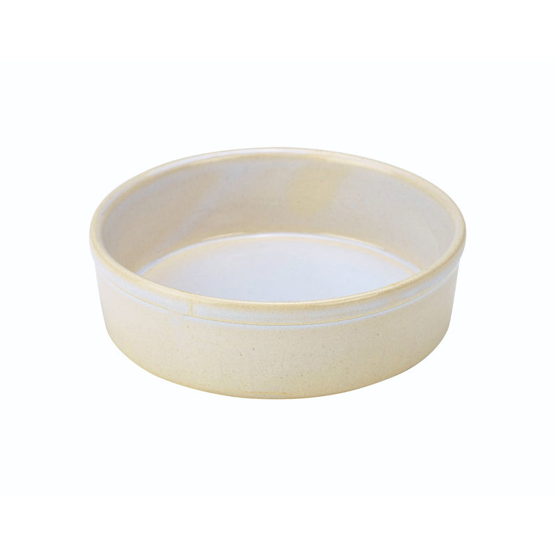 Terra Stoneware Rustic White Tapas Dish 14.5cm