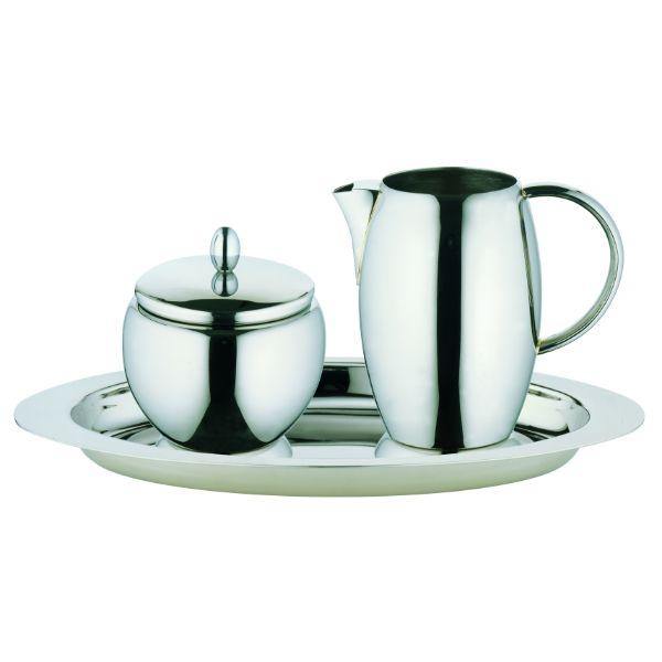 Elia Matching tea and coffee pot available Set 3 Piece Creamer Set