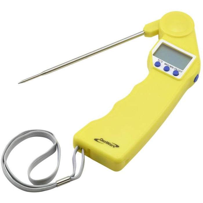 Yellow Folding Probe Pocket Thermometer