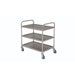 Fully Welded S/St. Trolley - 3 Shelves