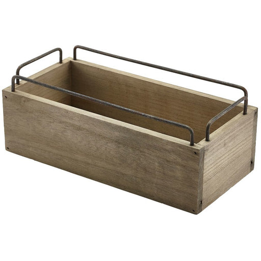 Industrial Wooden Crate 25 x 12 x 9.5cm
