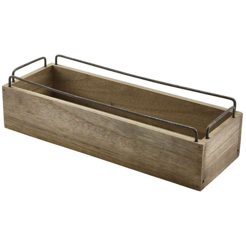 Industrial Wooden Crate 34 x 12 x 9cm