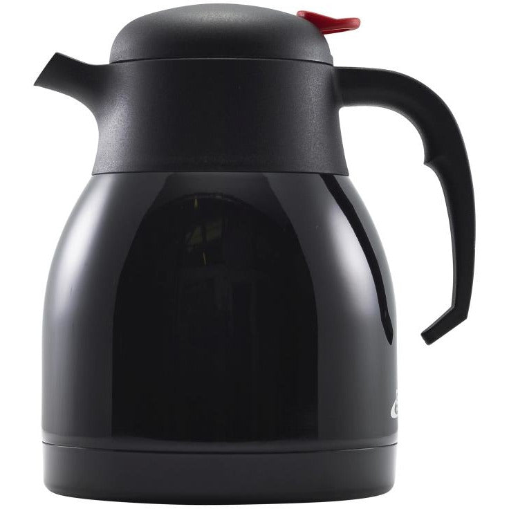 Black St/St Vacuum Push Button Jug 1.2L