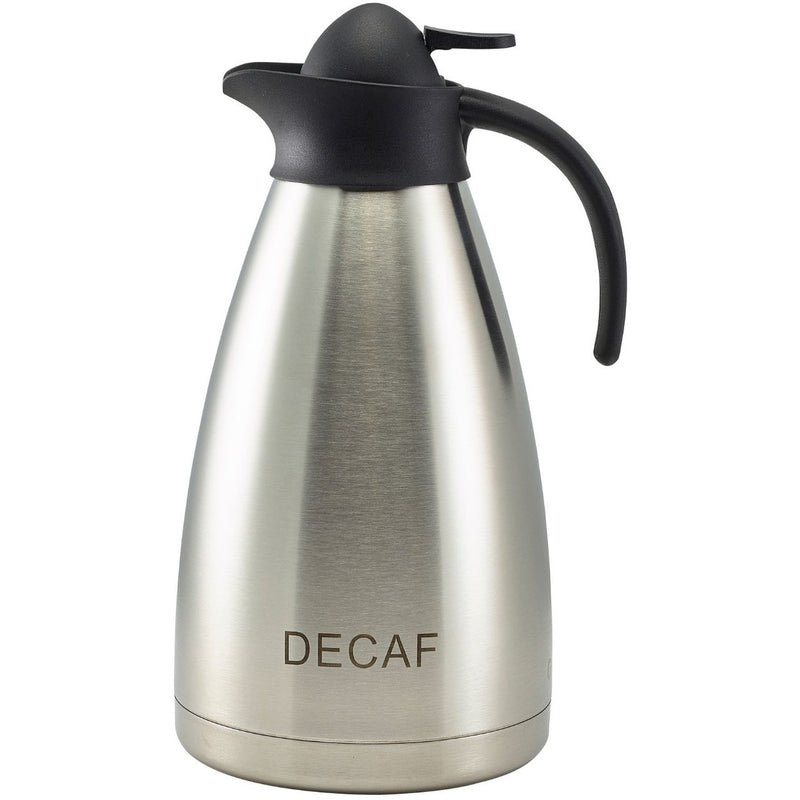 Decaf Inscribed St/St Contemporary Vacuum Jug 2.0L
