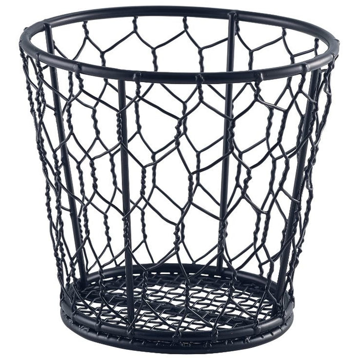 Black Wire Basket 12cm Dia