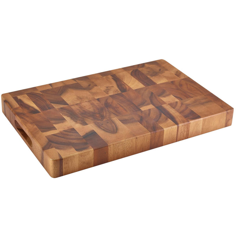 Acacia Wood End Grain Chopping Board 18 x 12 x 1.75"