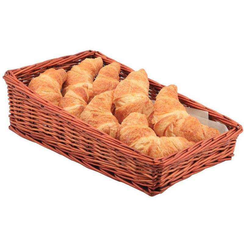 Wicker Display Basket 40X25X12cm - 6cm Front