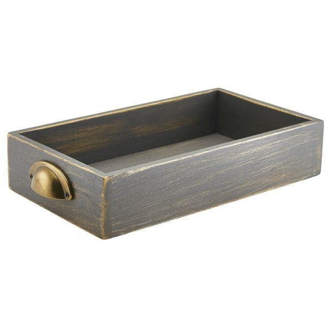 Grey Wash Acacia Wood Display Drawers GN 1/3