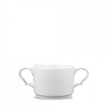 White - Future Care  Consomme Bowl Double Handled 14Oz Box 6
