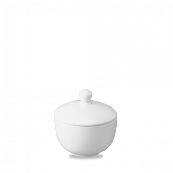 White Sandringham Sugar Bowl 3.5" Box 12