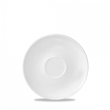 White Ultimo Coupe Saucer Large 6.25" Box 24