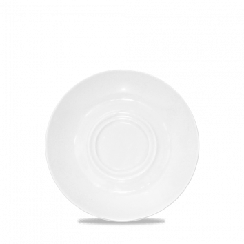 White  Cafe Saucer Large 6.5" Box 24