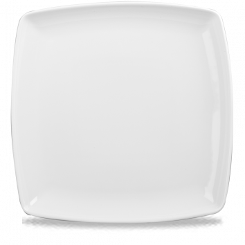 White  Deep Square Plate 12" Box 6