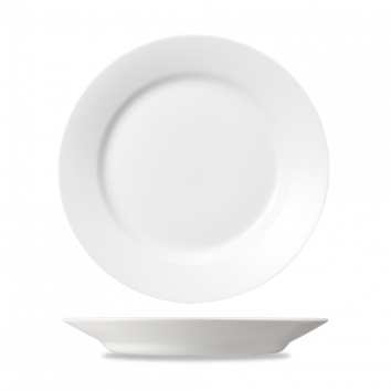 White Med Dish 10" Box 12