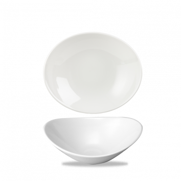 White Orbit Oval Bowl 7" Box 12