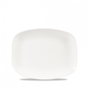 White  Chefs Oblong Plate 10.3"X8" Box 12