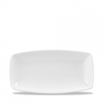 White X Squared Oblong Plate 11.75" Box 12