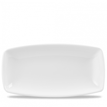 White X Squared Oblong Plate 13 1/2" Box 6