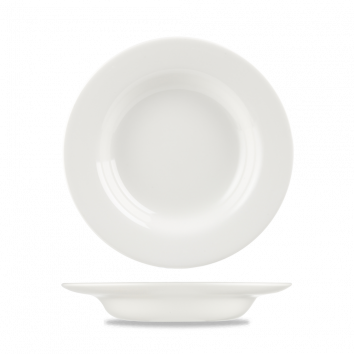 White Classic Rimmed Soup 9" Box 24