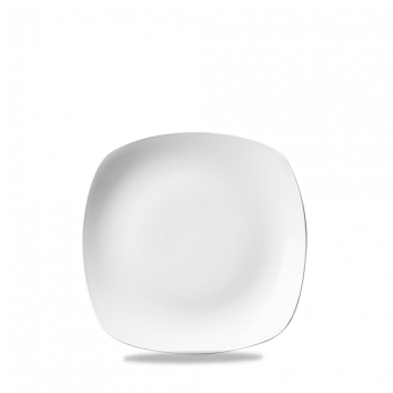 White X Squared Square Plate 6.5" Box 12