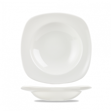 White Square Soup Plate 9.75" Box 12