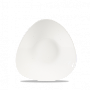 White Triangle Shallow Bowl 8 1/4"X8 1/4" Box 12