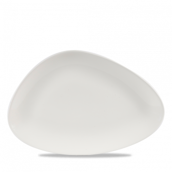 White Triangle Chefs Plate 12"X8" Box 6
