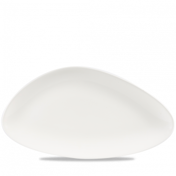 White Triangle Chefs Plate 13 3/4"X7 3/8" Box 6
