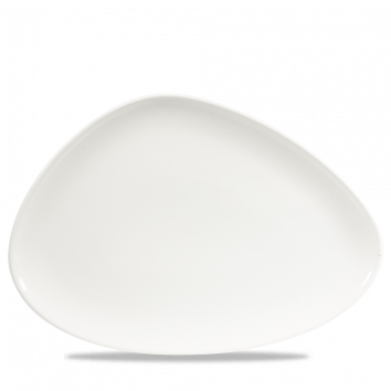 White Triangle Chefs Plate 14X9 3/4" Box 6