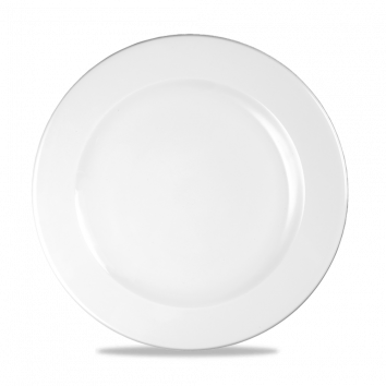 White Profile Footed Plate 10 1/4" Box 12