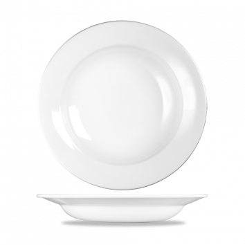 White Profile Rimmed Soup 9.75" Box 12