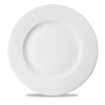 White Profile Wide Rim Plate 11 7/8" Box 12