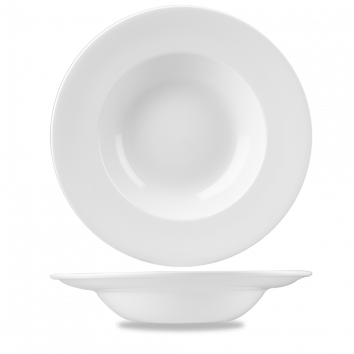 White Profile Wide Rim Bowl Large 10.90" Box 12