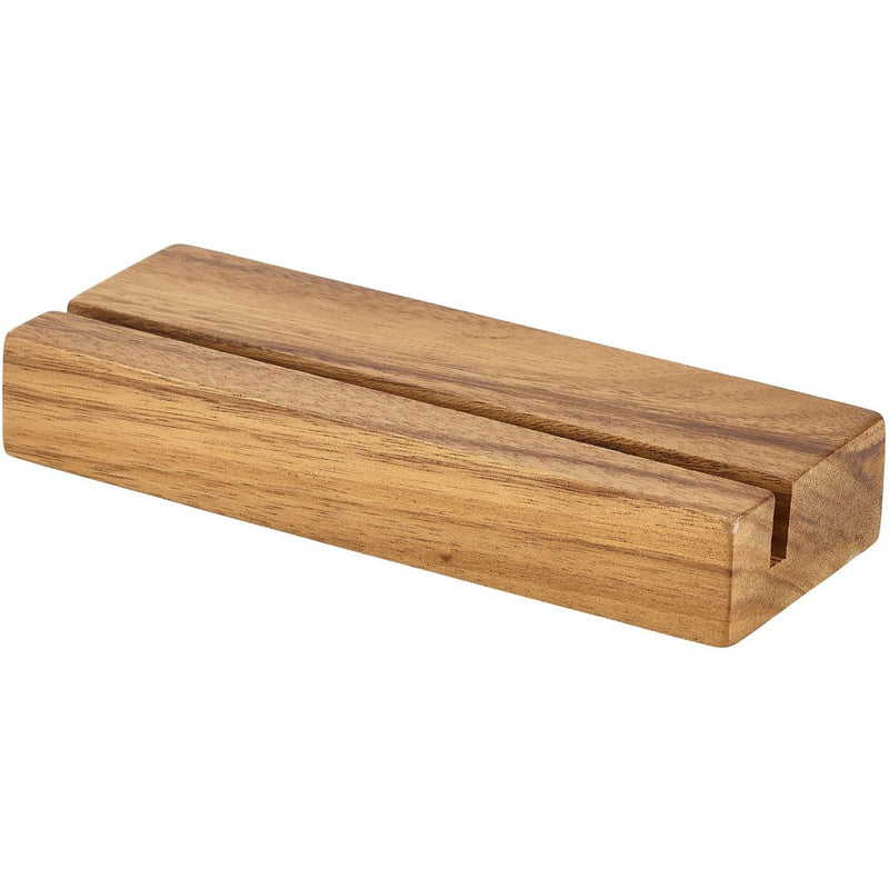 Acacia Wood Menu Stand 20 x 3.2 x 7.5cm